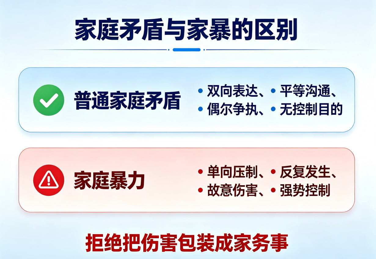 家庭矛盾与家暴的区别